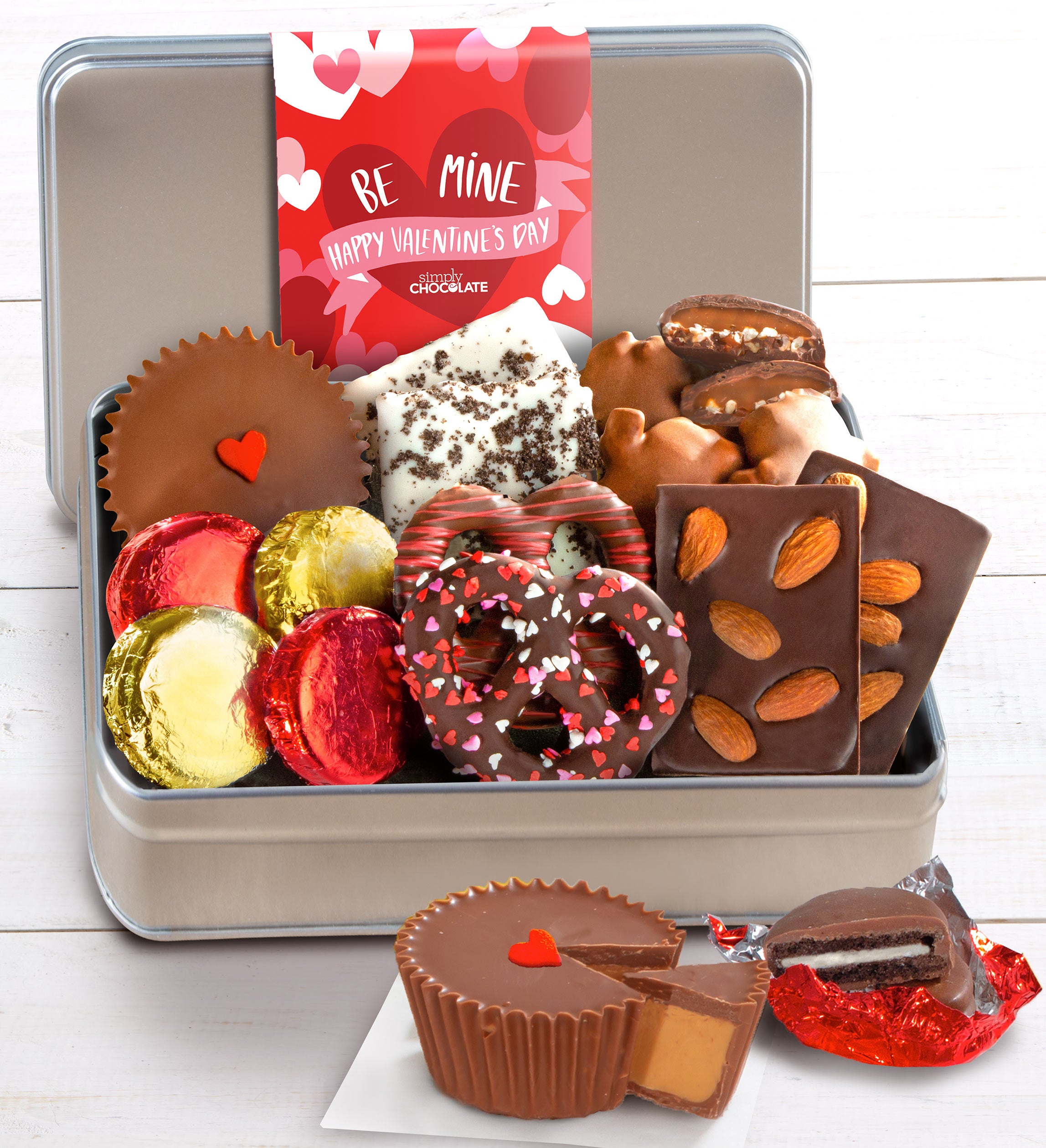 Simply Chocolate Valentine Confections Tin